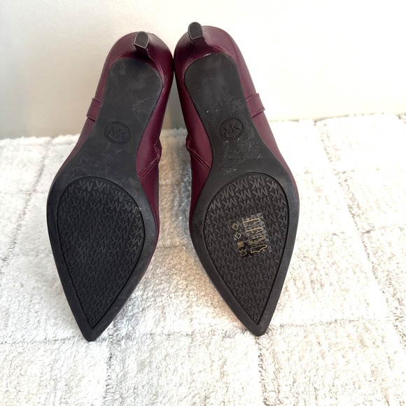 Michael Kors High Heel Burgundy Boots Size 8.5 Career Sophisticated Professional - Picture 8 of 10